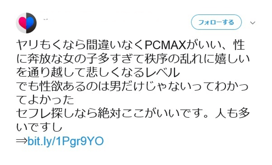 PCMAX口コミ①