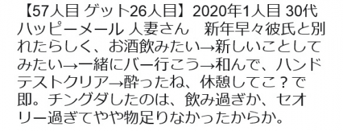 ハッピーメールで人妻とエ〇チできた男性の口コミ